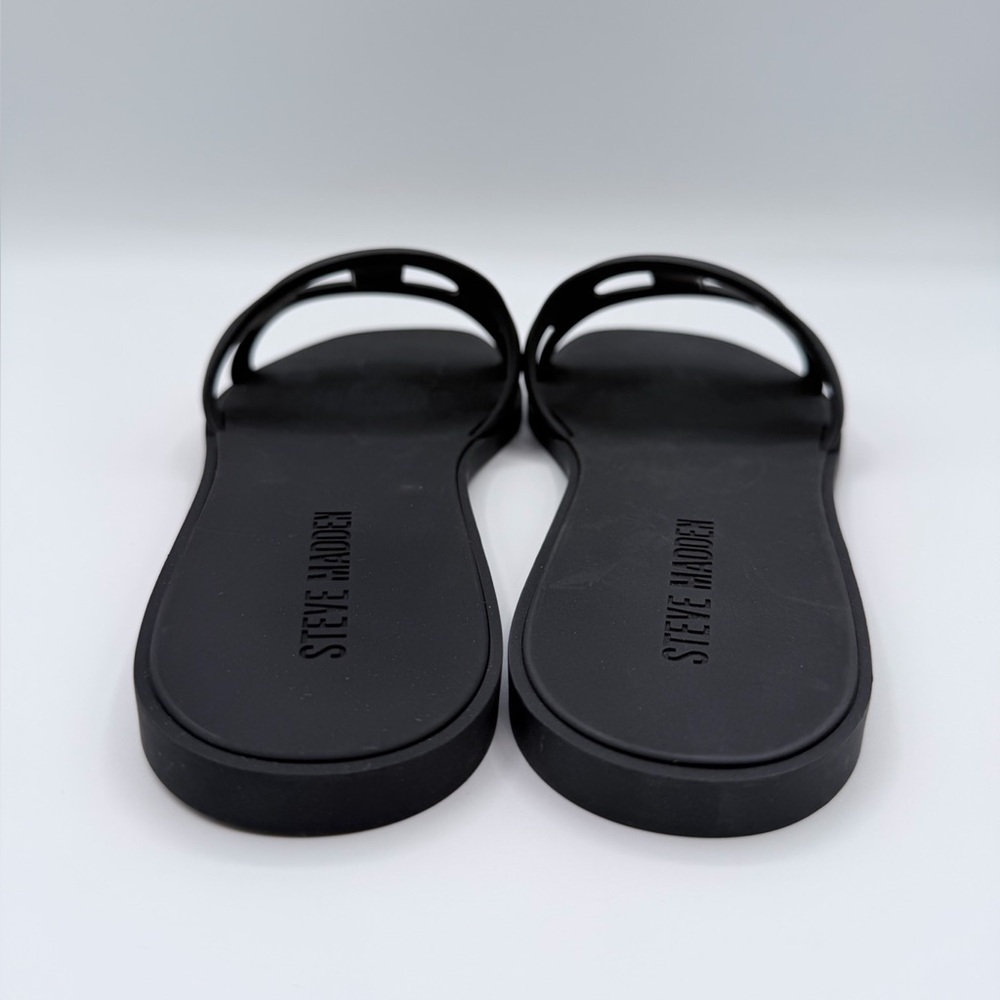 Steve Madden “Jellie” Black Slide Sandals - Picture 5 of 6